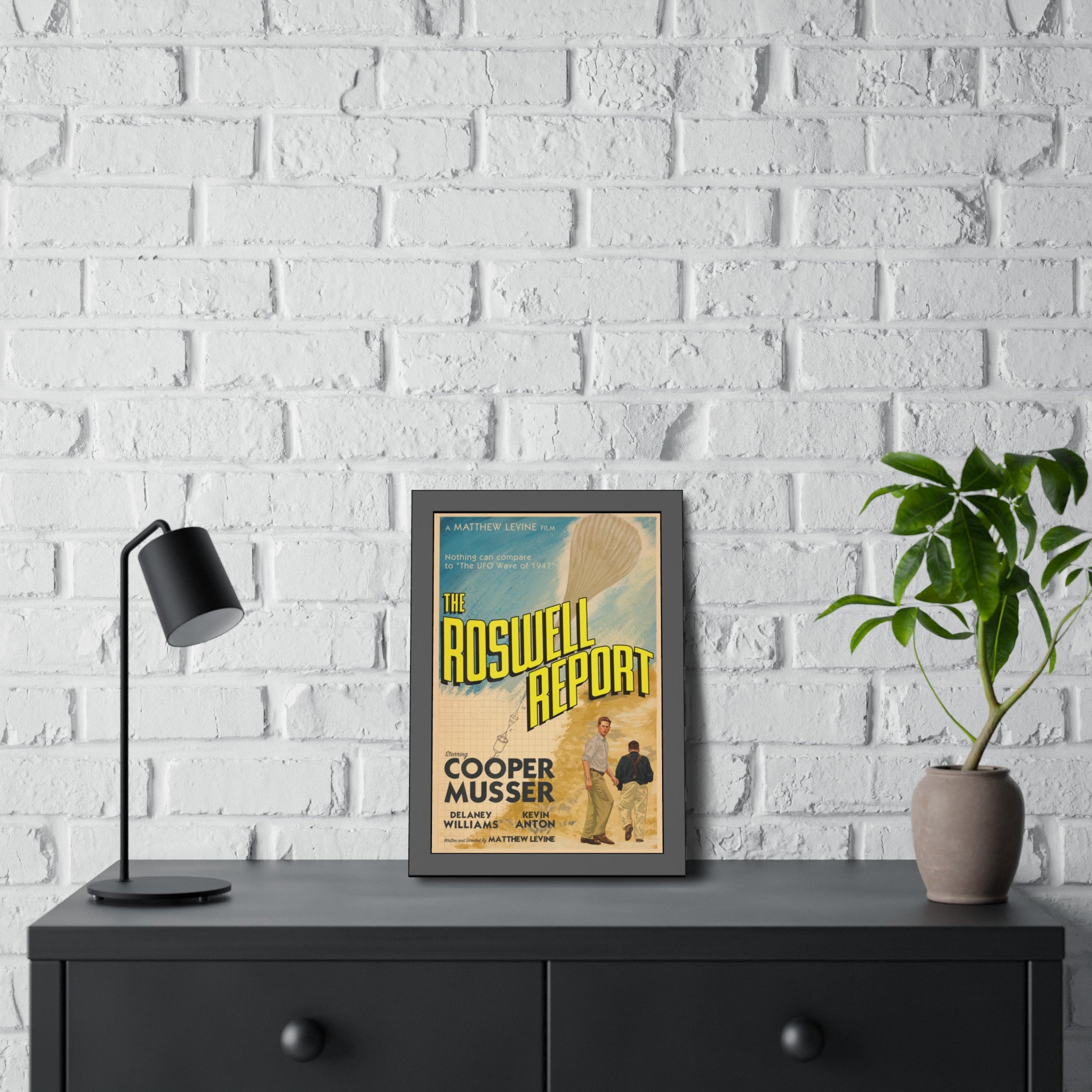 Framed "The Roswell Report" Poster