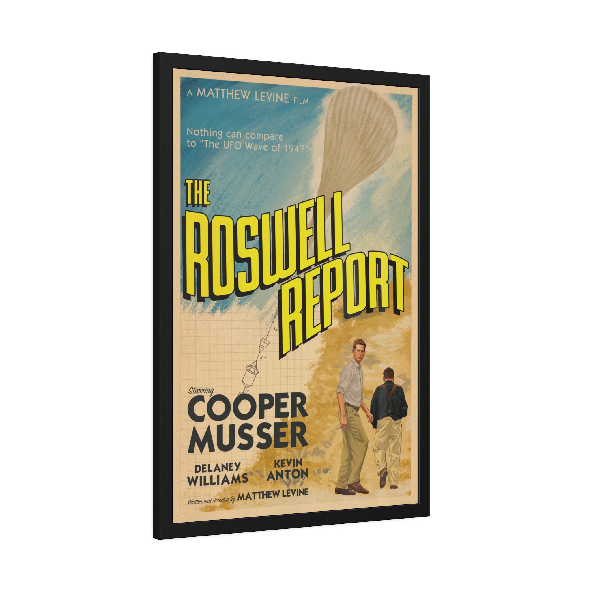Framed "The Roswell Report" Poster