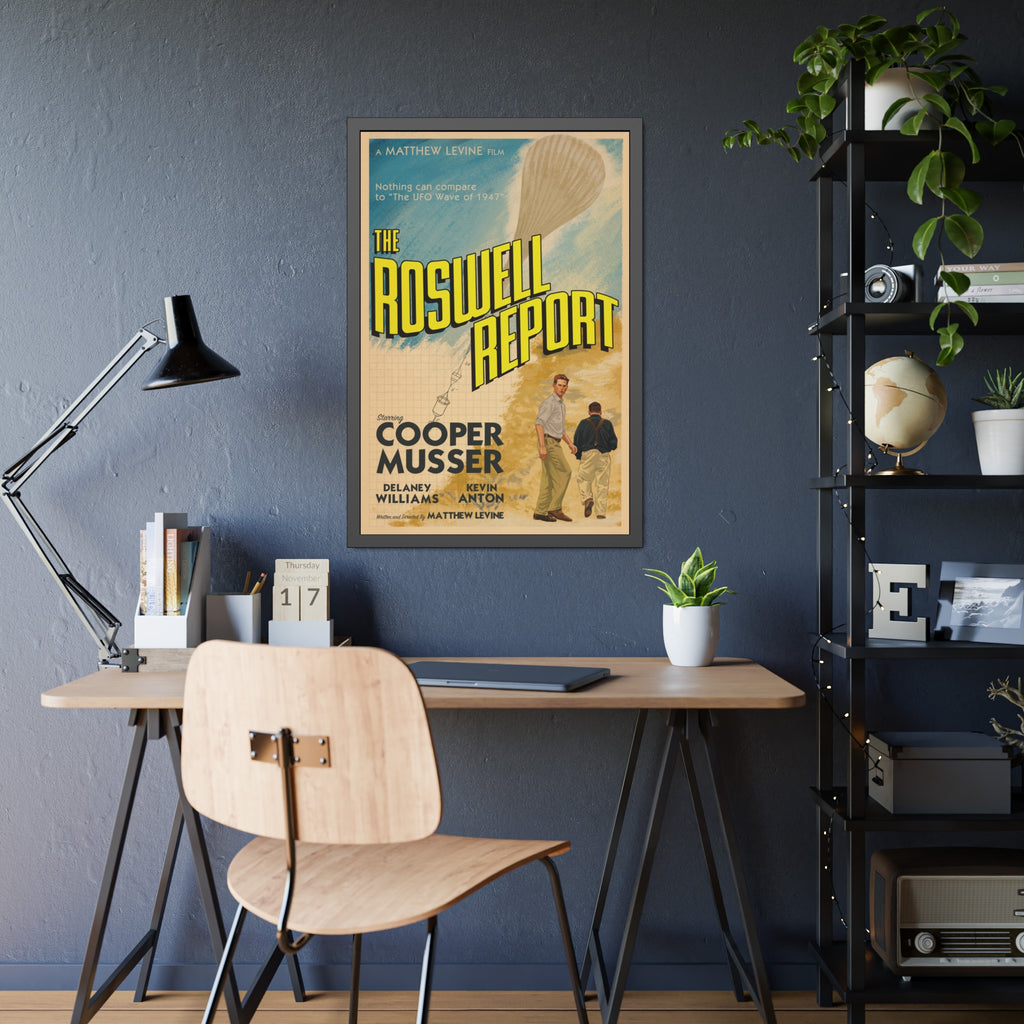 Framed "The Roswell Report" Poster