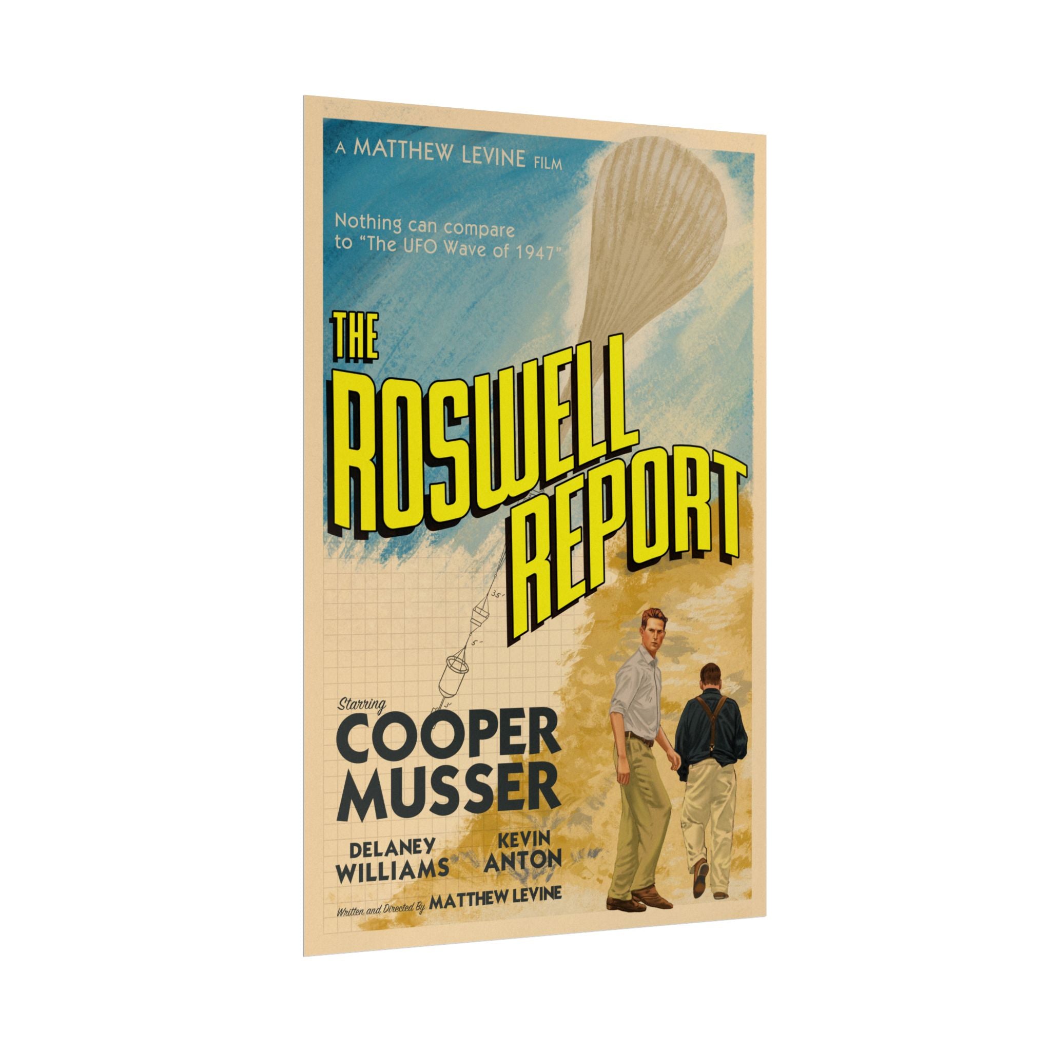Rolled Poster — "The Roswell Report" Movie Print